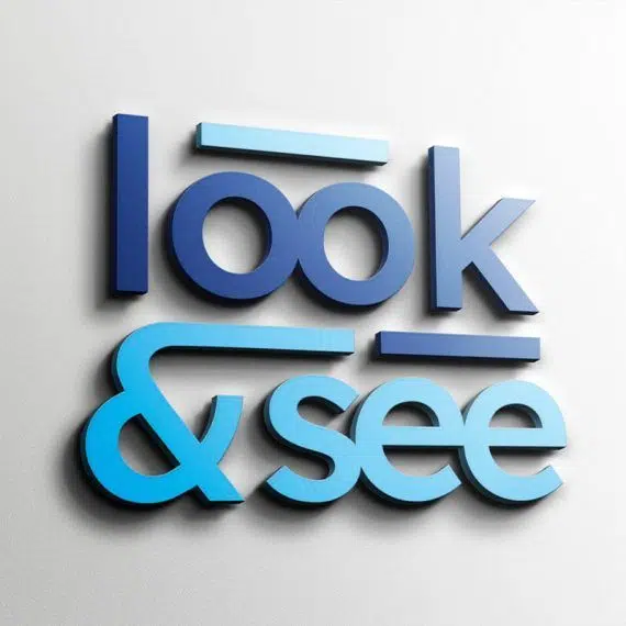 Diseño de Logotipo - Look & See - marca de prevención de riesgos laborales