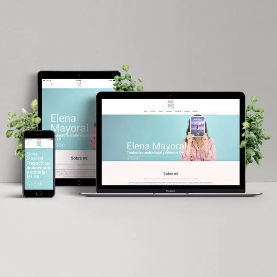 Diseñadora Gráfica y Web Freelance - Página Web para Elena Mayoral Traducciones