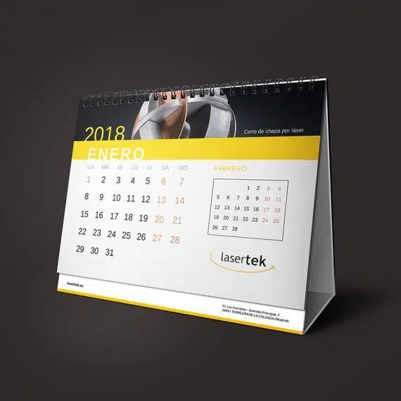 Diseñadora Gráfica y Web Freelance - Calendario para Lasertek